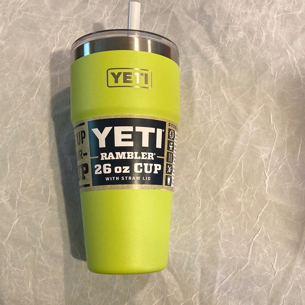 YETI Rambler 26oz Tumbler with Straw Lid - Chartreuse
